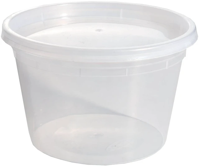 Alt view image 2 of 6 - Mainstays Plastic Deli Containers, 16 oz, 40 Pieces, for Meal Prep and Batch Cooking