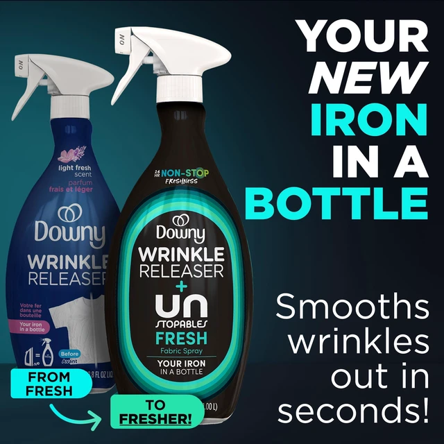 Alt view image 4 of 5 - Downy Unstopables Fresh Wrinkle Releaser and Refresher Fabric Spray, 33.8 fl oz