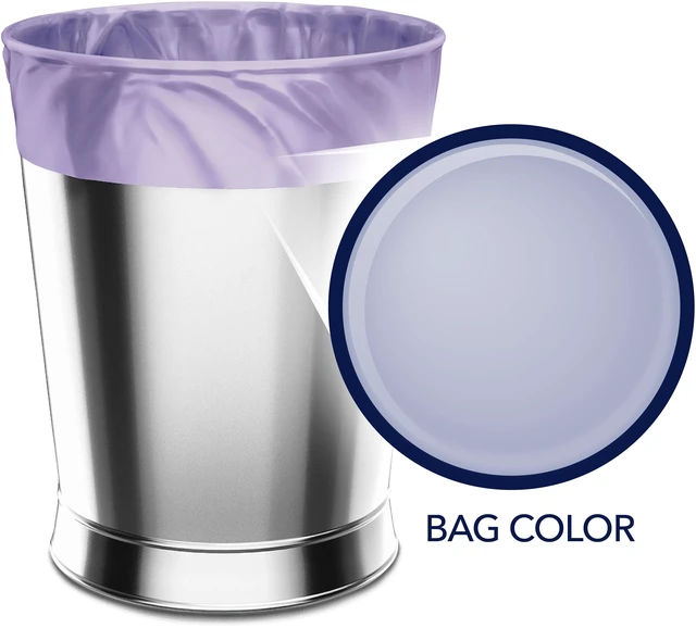 Alt view image 5 of 5 - Color Scents 4 Gallon Lavender Scent Bathroom Trash Bags with Microban and Twist Tie, 80 Count