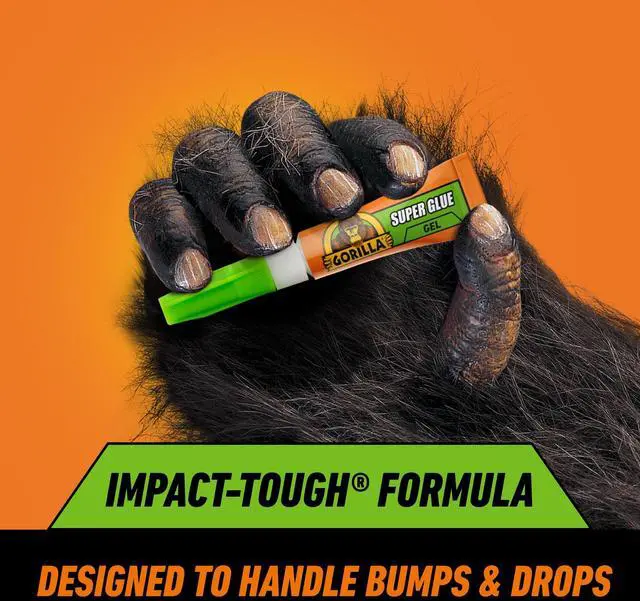 Alt view image 3 of 5 - Gorilla Clear Super Glue Gel, 2 Mini Tubes, 3g