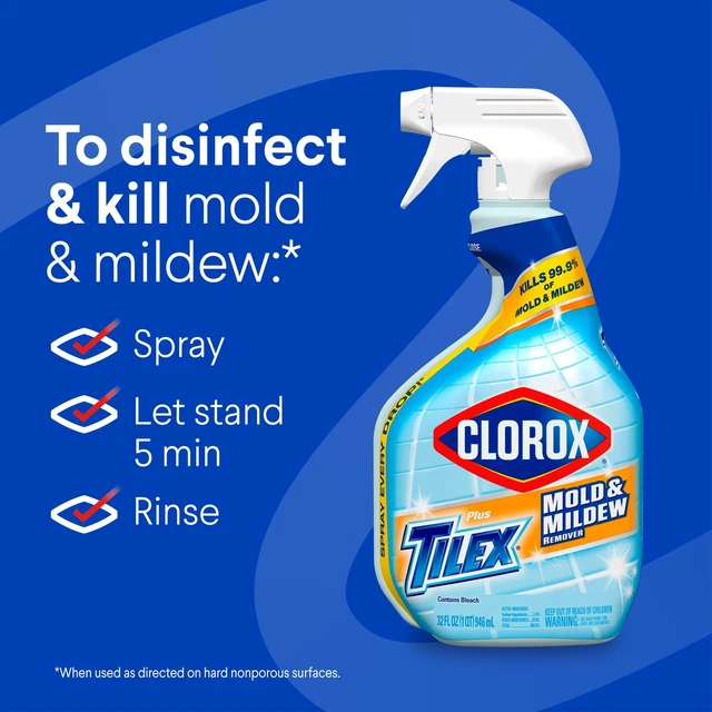 Alt view image 2 of 5 - Clorox Mold & Mildew Remover Plus Tilex Bathroom Cleaner Spray, 32fl oz