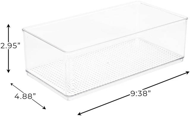 Alt view image 4 of 6 - Mainstays Large Clear Plastic Organizer Bin for Bathroom