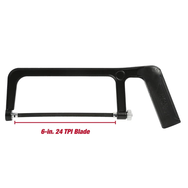 Alt view image 4 of 4 - Hyper Tough 1291V 6-Inch Mini Hacksaw with Adjustable 24 TPI Blade