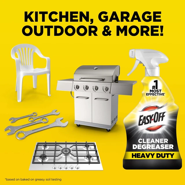 Alt view image 3 of 6 - Easy-Off Heavy Duty Degreaser 32oz, Removes Grease & Grime, for Kitchen, Garage, Outdoor & More