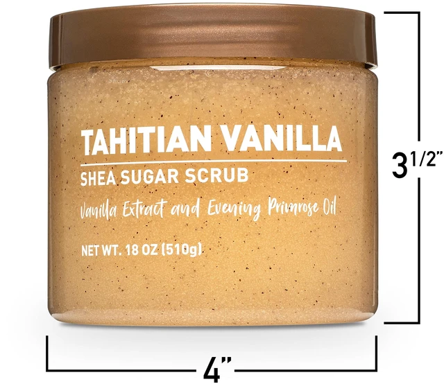 Alt view image 2 of 6 - Shea Sugar Body Scrub, Tahitian Vanilla, 18 oz