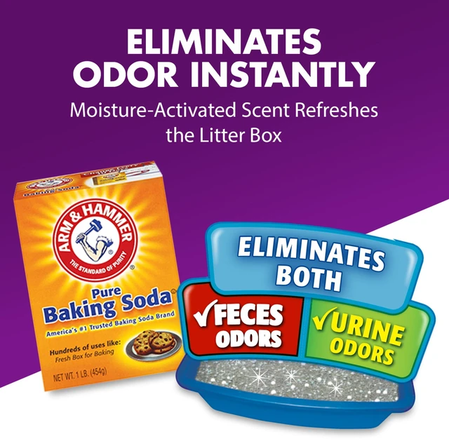 Alt view image 3 of 6 - Arm & Hammer Double Duty Cat Litter Deodorizer and Pet Odor Eliminator, 33oz Box