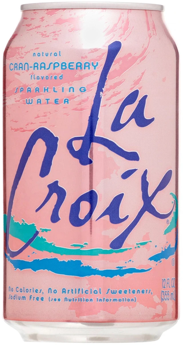 Main image of La Croix Natural Cran-Raspberry Flavored Sparkling Water, 12 Fl Oz, 8 Pack