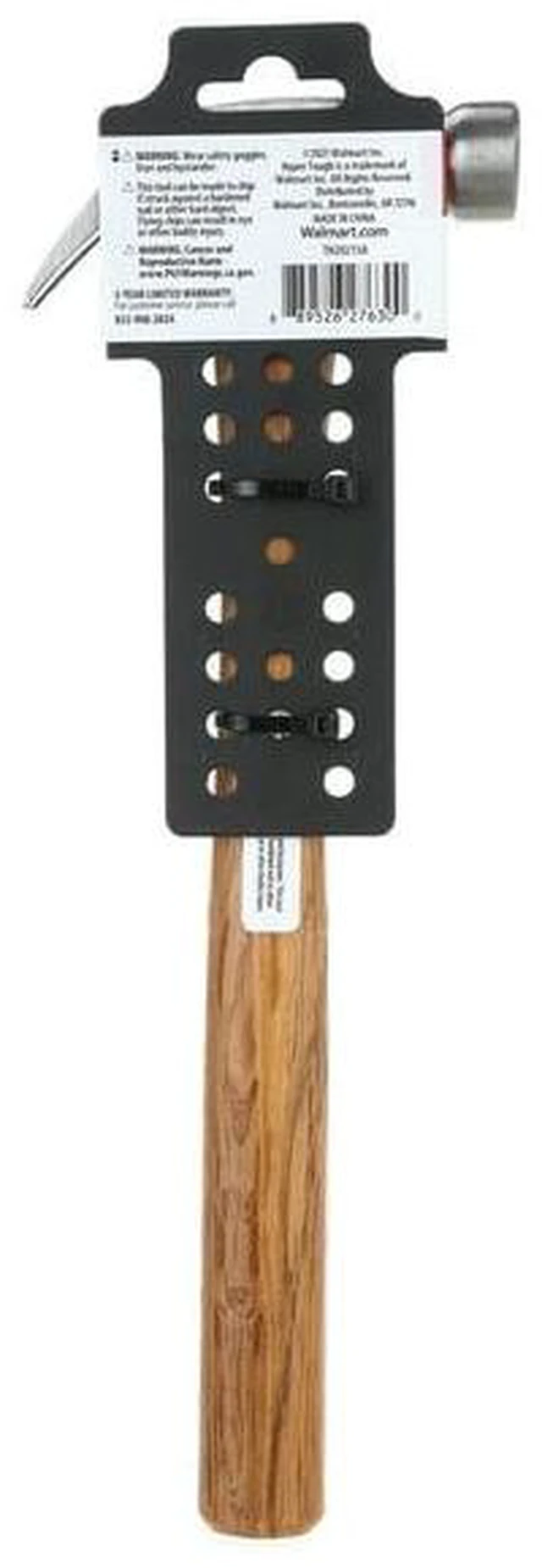 Alt view image 4 of 4 - Hyper Tough 7oz Wood Handle Claw Hammer with Smooth Face