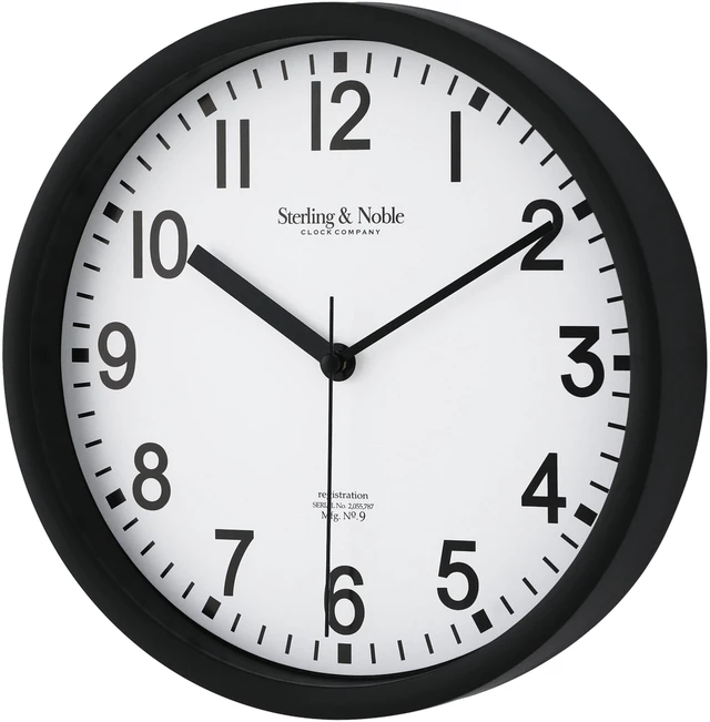 Alt view image 5 of 5 - Mainstays Basic 8.78" Black Analog Round Wall Clock