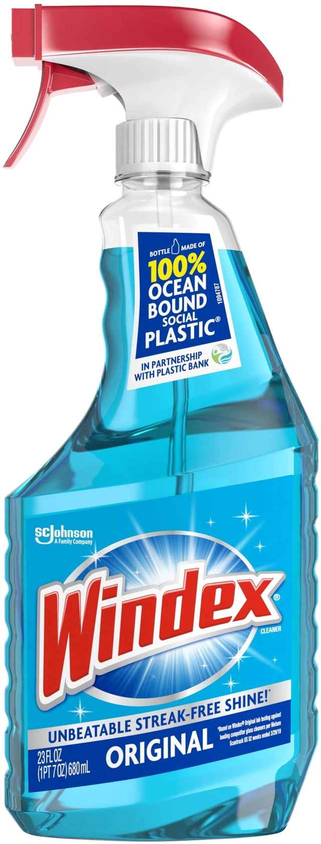Alt view image 5 of 5 - Windex Original Blue Glass, Window and Mirror Cleaner, 23fl oz, Spray Bottle