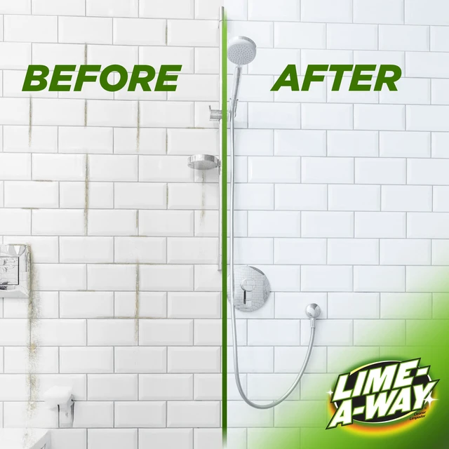 Alt view image 4 of 5 - Lime-A-Way Hard Water Stain Remover Spray, 22 fl oz, Removes Lime, Calcium and Rust in Seconds, Bathroom Cleaner