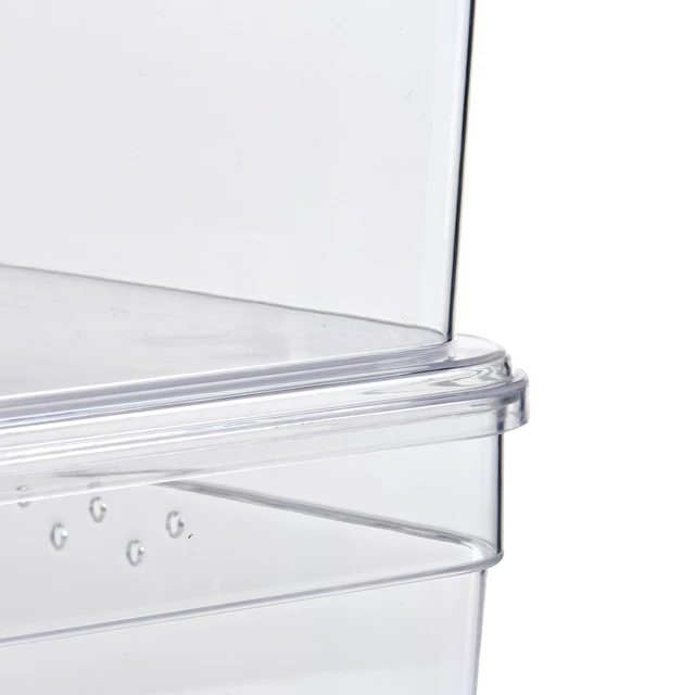 Alt view image 2 of 5 - Mainstays Clear Glossy Plastic Small Shoe Box with Lid