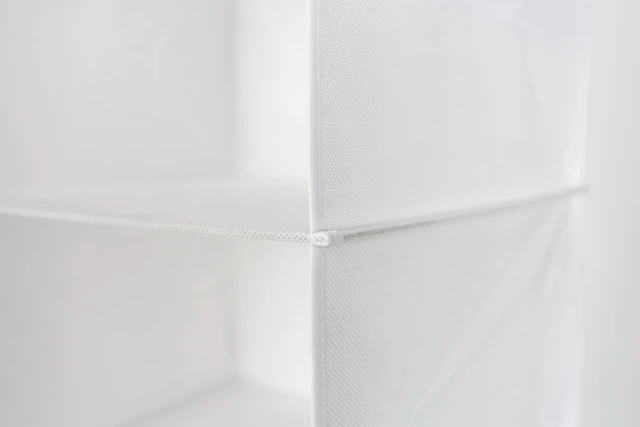 Alt view image 6 of 6 - Mainstays 6 Shelf Non-Woven Hanging Closet Organizer, Arctic White