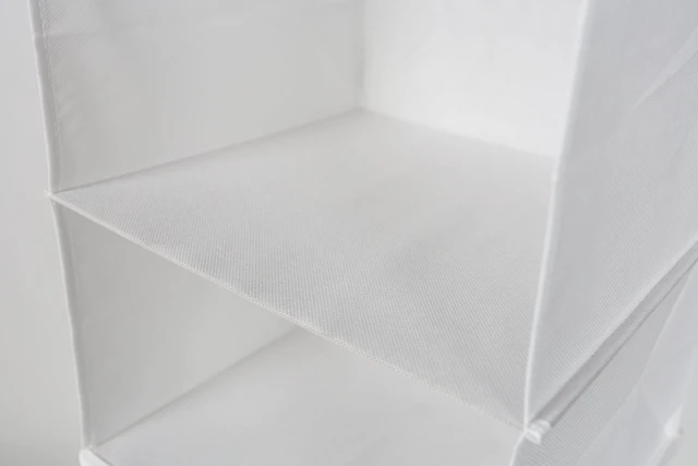 Alt view image 5 of 6 - Mainstays 6 Shelf Non-Woven Hanging Closet Organizer, Arctic White