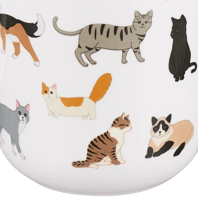 Alt view image 4 of 5 - Mainstays 16.06oz White Stoneware Cat Mug
