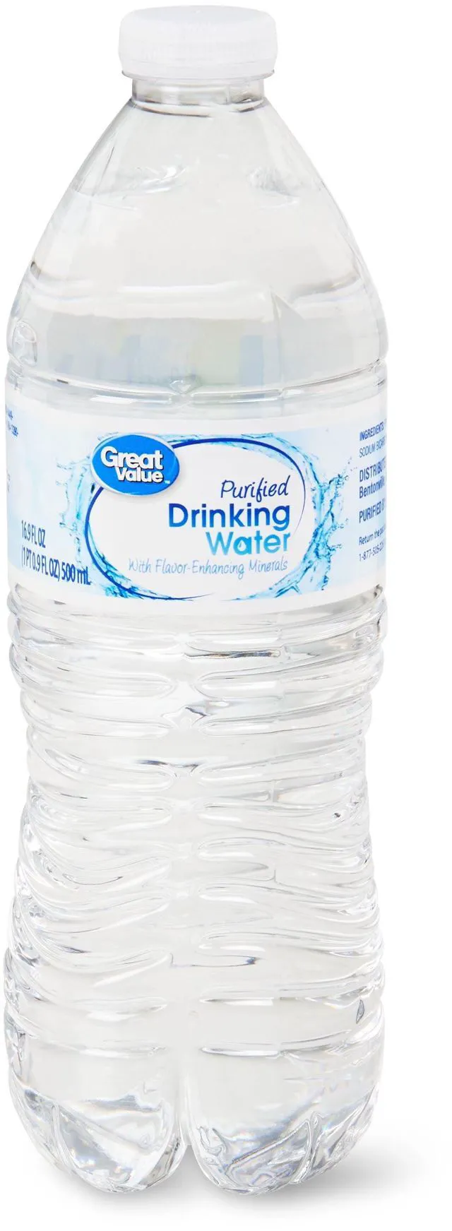 Alt view image 5 of 6 - Great Value Purified Drinking Water, 16.9 Fl Oz, 24 Count