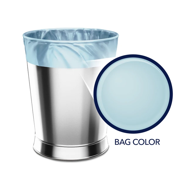 Alt view image 5 of 5 - Color Scents 4 Gallon Bathroom Trash Bags, Ocean Mist Scent, Microban, Twist Tie, 80 Count