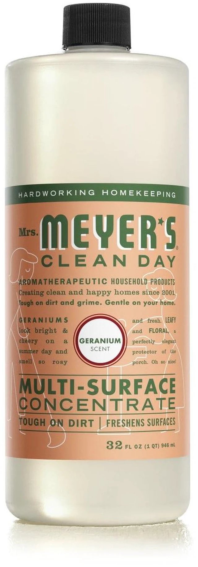 Alt view image 4 of 6 - Mrs. Meyer's Clean Day Multi-Surface Everyday Concentrate, Geranium Scent, 32 fl oz