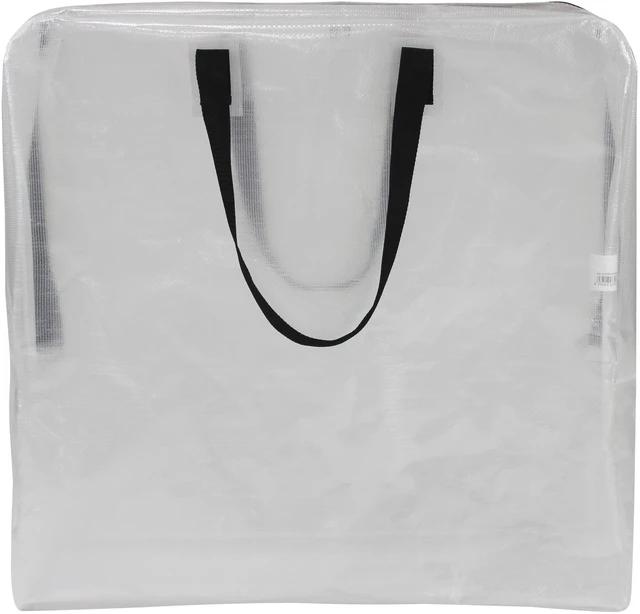 Alt view image 5 of 6 - Mainstays 24Gallon Clear Slim Storage and Moving Bag with Zipper Closure and Dual Carry Handles