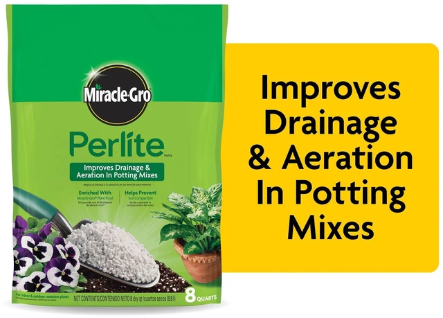Main image of Miracle-Gro Perlite 8qt, Improves Drainage and Aeration in Potting Mixes