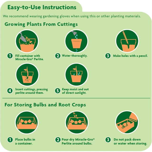 Alt view image 5 of 5 - Miracle-Gro Perlite 8qt, Improves Drainage and Aeration in Potting Mixes