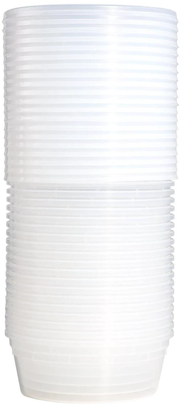 Alt view image 5 of 6 - Mainstays 40-Piece 8oz Plastic Deli Container Set, 20 Containers And 20 Lids