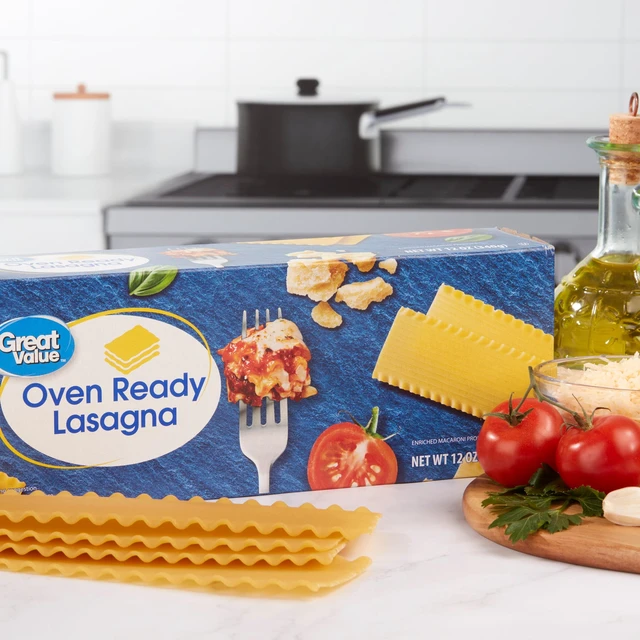 Alt view image 4 of 6 - 6 Pack Great Value Oven Ready Lasagna Pasta, 12 Oz