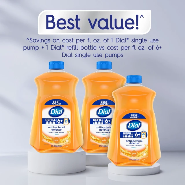 Alt view image 2 of 4 - Dial Antibacterial Defense Gold Liquid Hand Soap Refill, 52fl oz