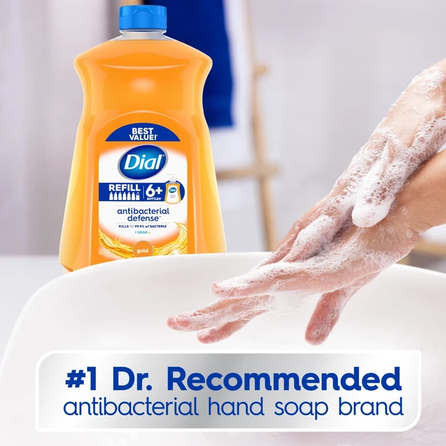 Alt view image 3 of 4 - Dial Antibacterial Defense Gold Liquid Hand Soap Refill, 52fl oz