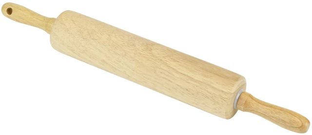 Alt view image 3 of 5 - GoodCook Wood Barrel Dough Rolling Pin, 10" x 2", Water-Resistant, 1 Piece