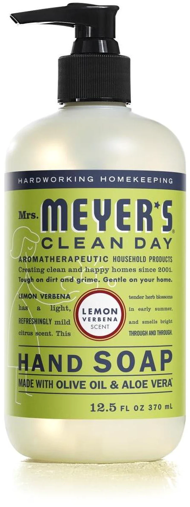 Alt view image 3 of 4 - Mrs. Meyer's Clean Day Liquid Hand Soap, Lemon Verbena Scent, 12.5Ounce Bottle