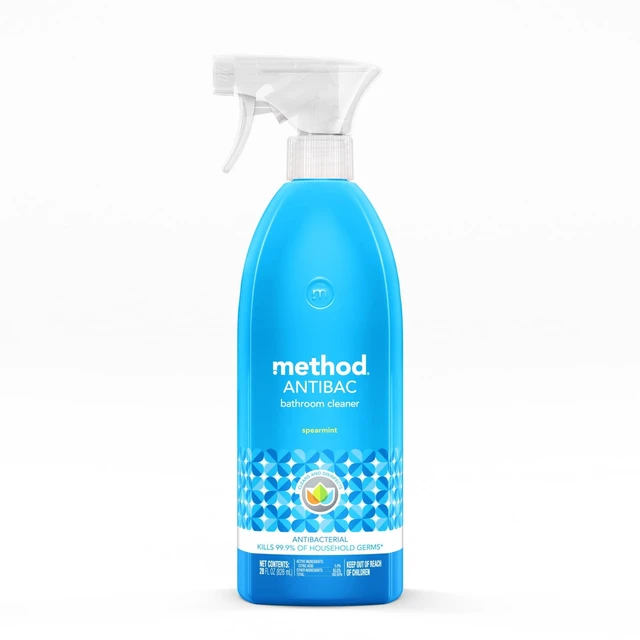 Main image of Method Antibacterial Bathroom Cleaner, Spearmint, 28 fl oz