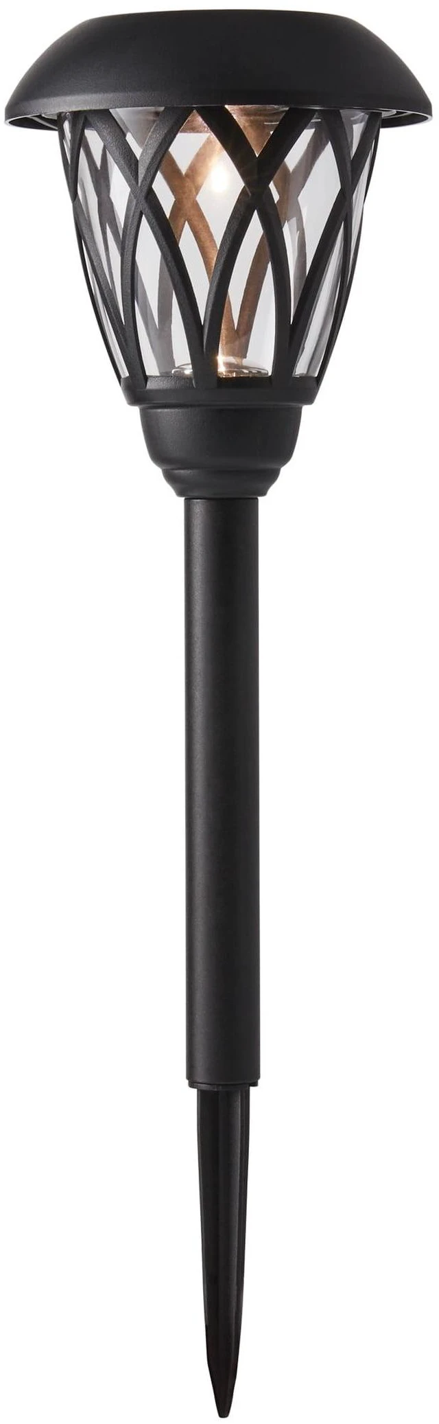 Main image of Mainstays Solar Powered LED Walkway Light, Black Lattice, Glass Lens, 8 Lumens, 1 Light