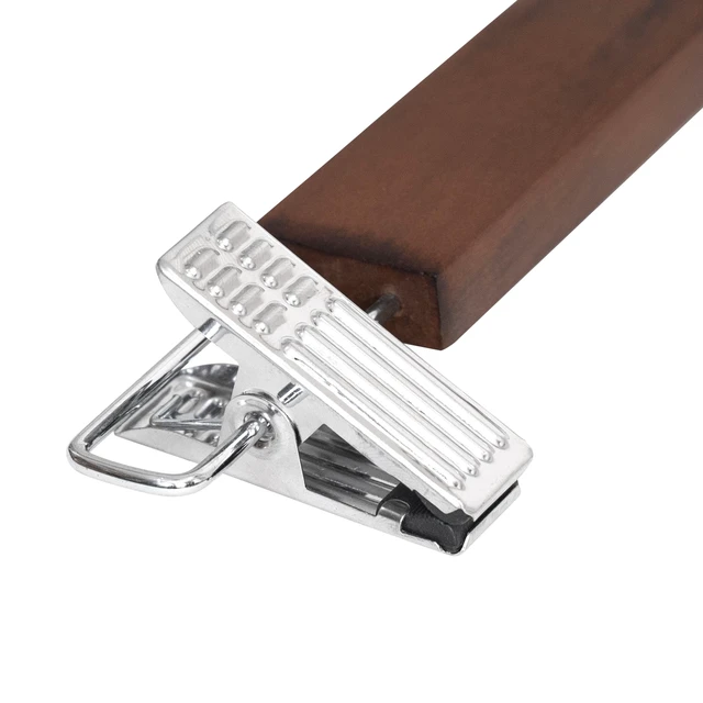 Alt view image 6 of 6 - Better Homes & Gardens Walnut Wood Pant & Skirt Hangers, 3 Pack