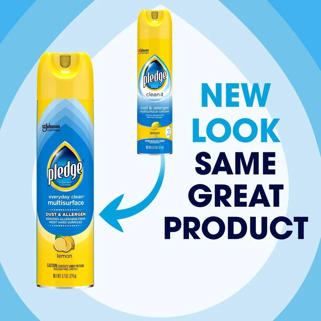 Alt view image 5 of 6 - Pledge Clean It Dust & Allergen Multi Surface Cleaner Spray, Lemon Scent, 9.7 Ounce