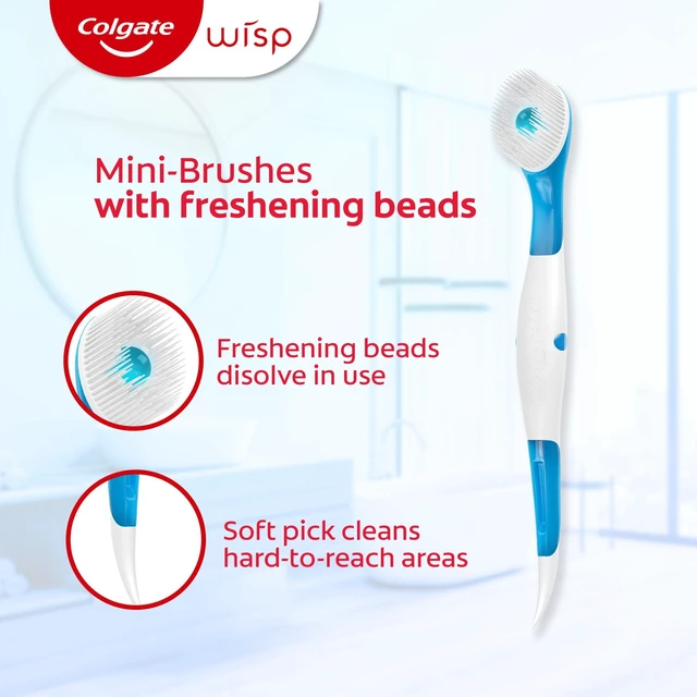 Alt view image 5 of 5 - Colgate Max Fresh Wisp Disposable Travel Mini Toothbrushes, Peppermint, 24 Count