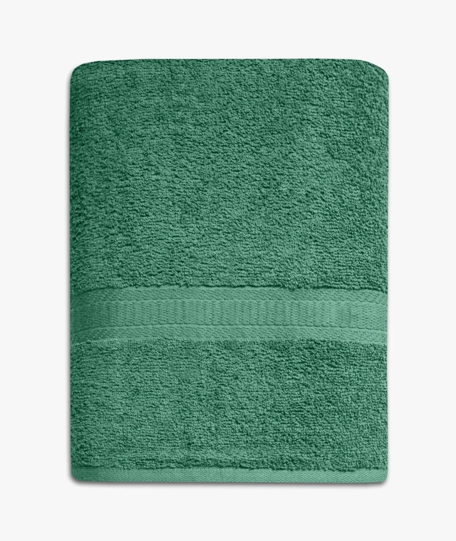 Main image of Mainstays Basic Bath Sheet, 100% Cotton, Soft and Highly Absorbent, Green