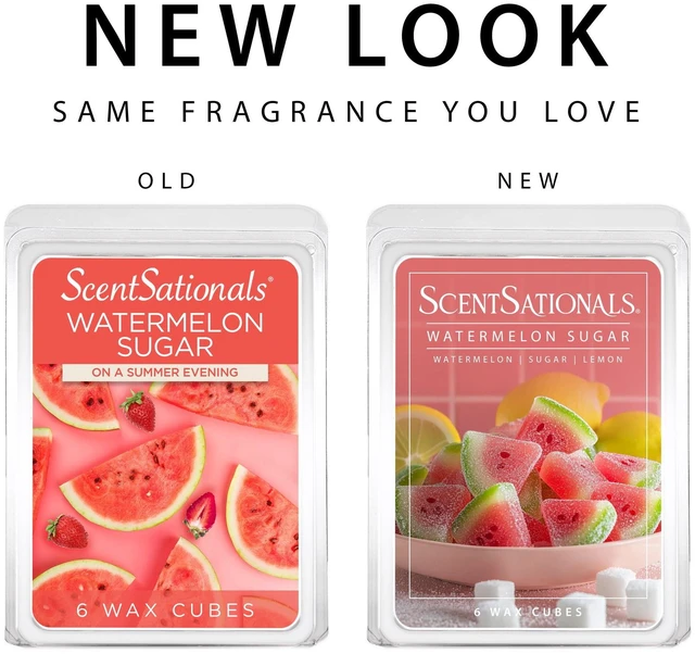 Alt view image 2 of 6 - ScentSationals Watermelon Sugar Scented Wax Melts, 2-Pack, 2.5 oz