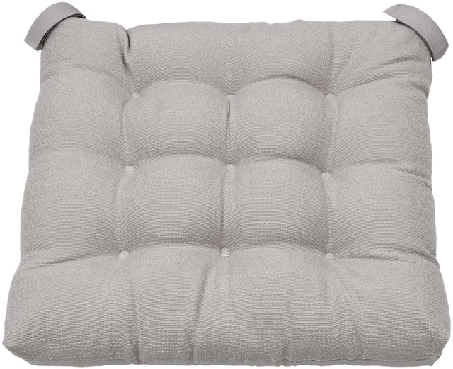 Main image of Mainstays Chair Seat Pad, Silver, 1-Piece, 15.5in x 16in