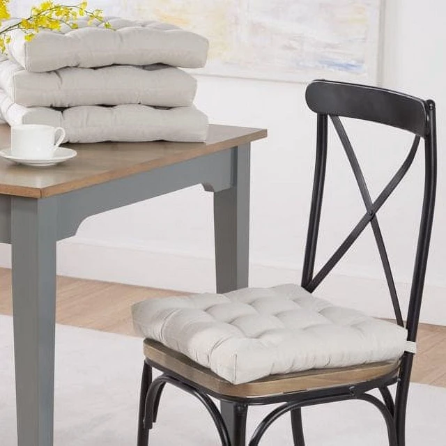 Alt view image 3 of 4 - Mainstays Chair Seat Pad, Silver, 1-Piece, 15.5in x 16in