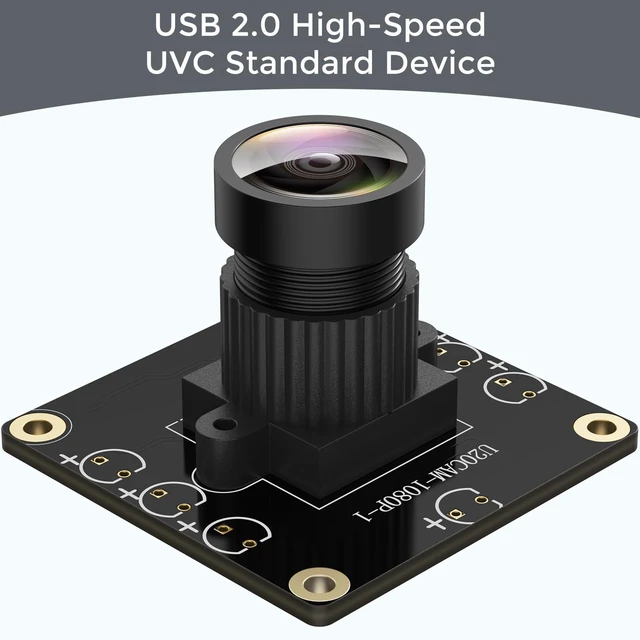 Alt view image 7 of 7 - 1080P USB2.0 UVC 130 Wide Angle Camera Plug and Play for PC Raspberry Pi Jetson Nano SBCs Support Windows Linux Android Mac OS