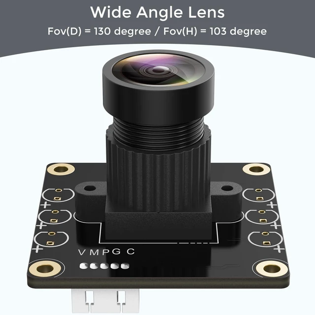 Alt view image 3 of 7 - 1080P USB2.0 UVC 130 Wide Angle Camera Plug and Play for PC Raspberry Pi Jetson Nano SBCs Support Windows Linux Android Mac OS