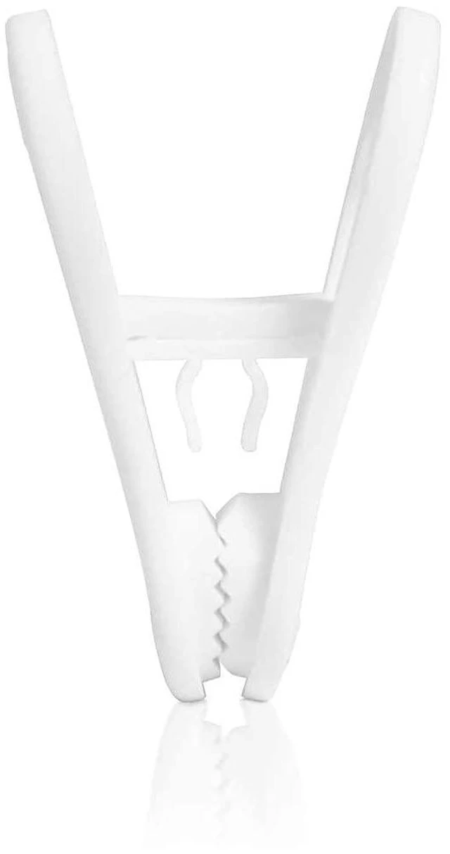 Alt view image 3 of 4 - Otylzto 20PCS Multi-Purpose White Hanger Clips, Standard Plastic Clips