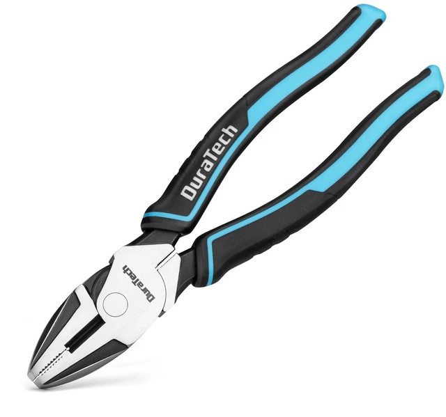 Main image of DURATECH 8" High Leverage Linemans Pliers with Side Cutters