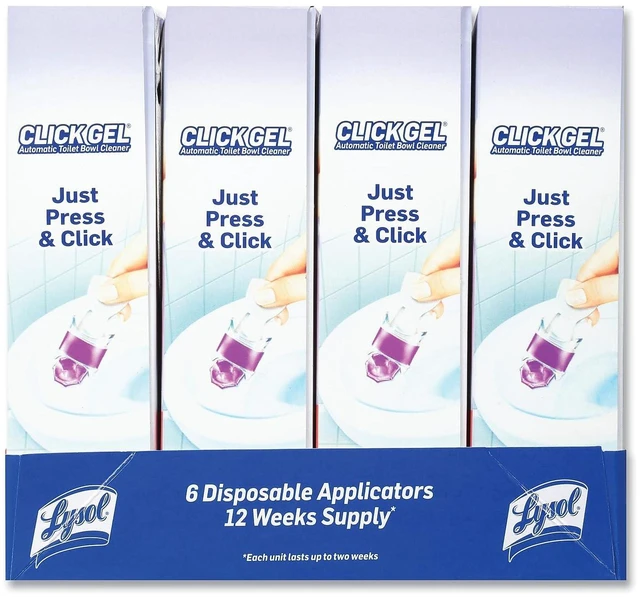 Alt view image 6 of 6 - Lysol Click Gel Automatic Toilet Bowl Cleaner, Lavender Scent, 6 Count (Pack of 1)