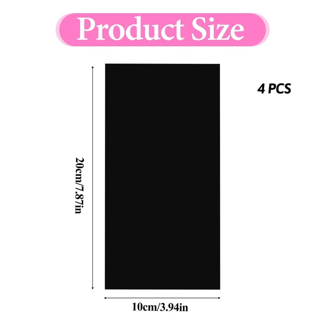 Alt view image 7 of 7 - 4 Pcs 8x4 Inch Self-Adhesive LED Blocking Dimming Sheets for Electronics Alarm Clock Monitor