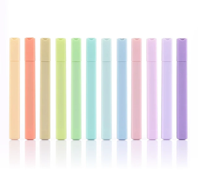 Main image of Konket 12-Pack Pastel Bible Highlighters, No Bleed, Chisel Tip, Aesthetic