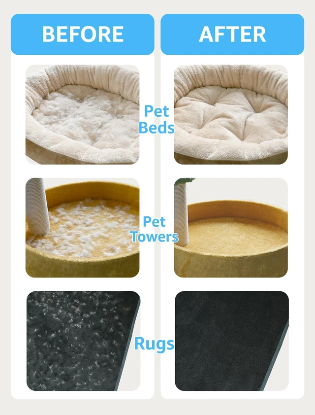 Alt view image 6 of 6 - 1 Pcs Pet Hair Removal Tool - Lint Remover, Carpet Scraper & Shaver, Dog & Cat Hair Remover with Carpet Rake for Car, Rugs, Couch, Furniture