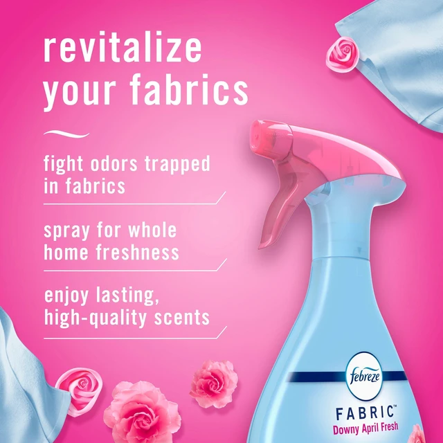 Alt view image 5 of 7 - Febreze Downy April Fresh Fabric Spray Air Freshener, Odor-Fighting Refresher, Sneaker Balls Alternative, Couch Cleaner, Linen Spray, 23.6 fl oz