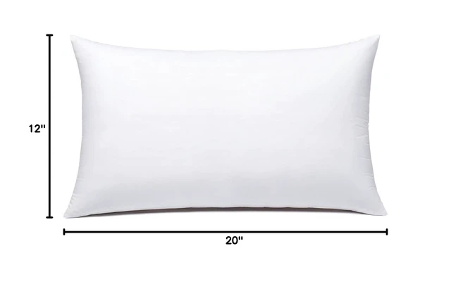 Alt view image 2 of 7 - JIEITIVE Rectangle Lumbar Pillow Insert, Hypoallergenic, Premium, 12x20Inches, Set of 1
